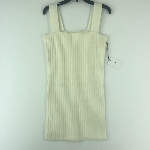 LPA Dina Knit Dress in Ivory White Size L - Picture 4 of 8